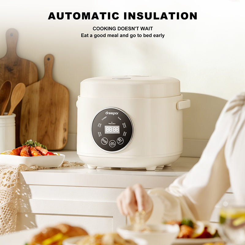 Dreepor Smart Rice Cooker – Touch Display & One-Button Cooking for Daily Meals