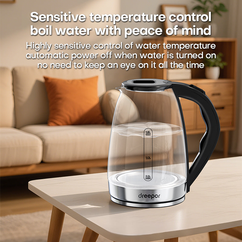 Dreepor 1.8L Fast Boil Electric Kettle