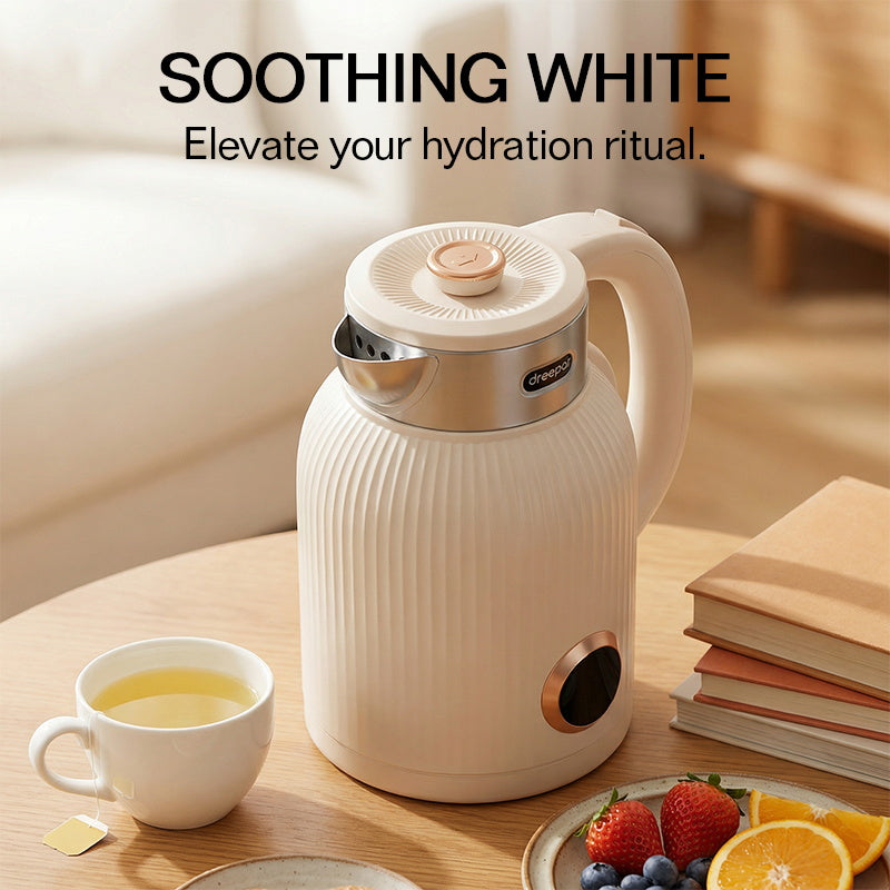 Dreepor 2.3L Electric Kettle – 1500W Fast Boil, 304 Stainless Steel, Auto Shut-Off
