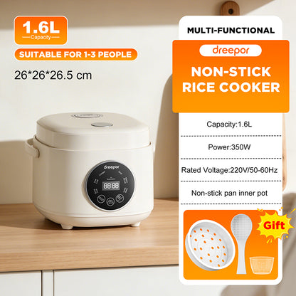Dreepor Smart Rice Cooker – Touch Display & One-Button Cooking for Daily Meals