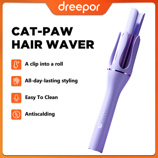 Dreepor 32MM Automatic Curling Iron - Frizz-Free Curls in 5 Mins!