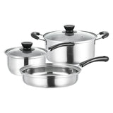 Dreepor 3-Piece Stainless Steel Cookware