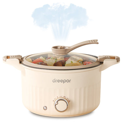 2-in-1 Dreepor Electric Cooker Hot Pot — Perfect for Filipino Cooking, Soups & Stir-Fry