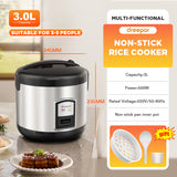 Dreepor Large Capacity Rice Cooker - 3L / 4L Pot with Food Steamer