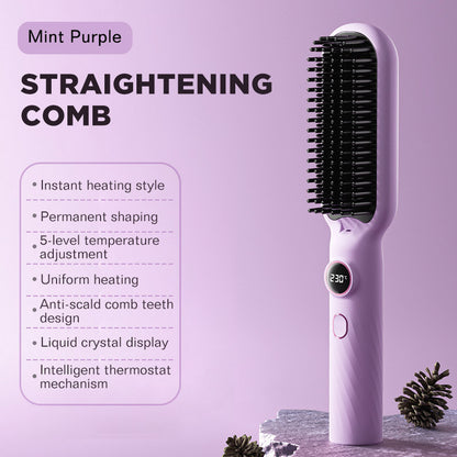 Dreepor Negative Ion Straightening Comb - Salon-Perfect Hair at Home